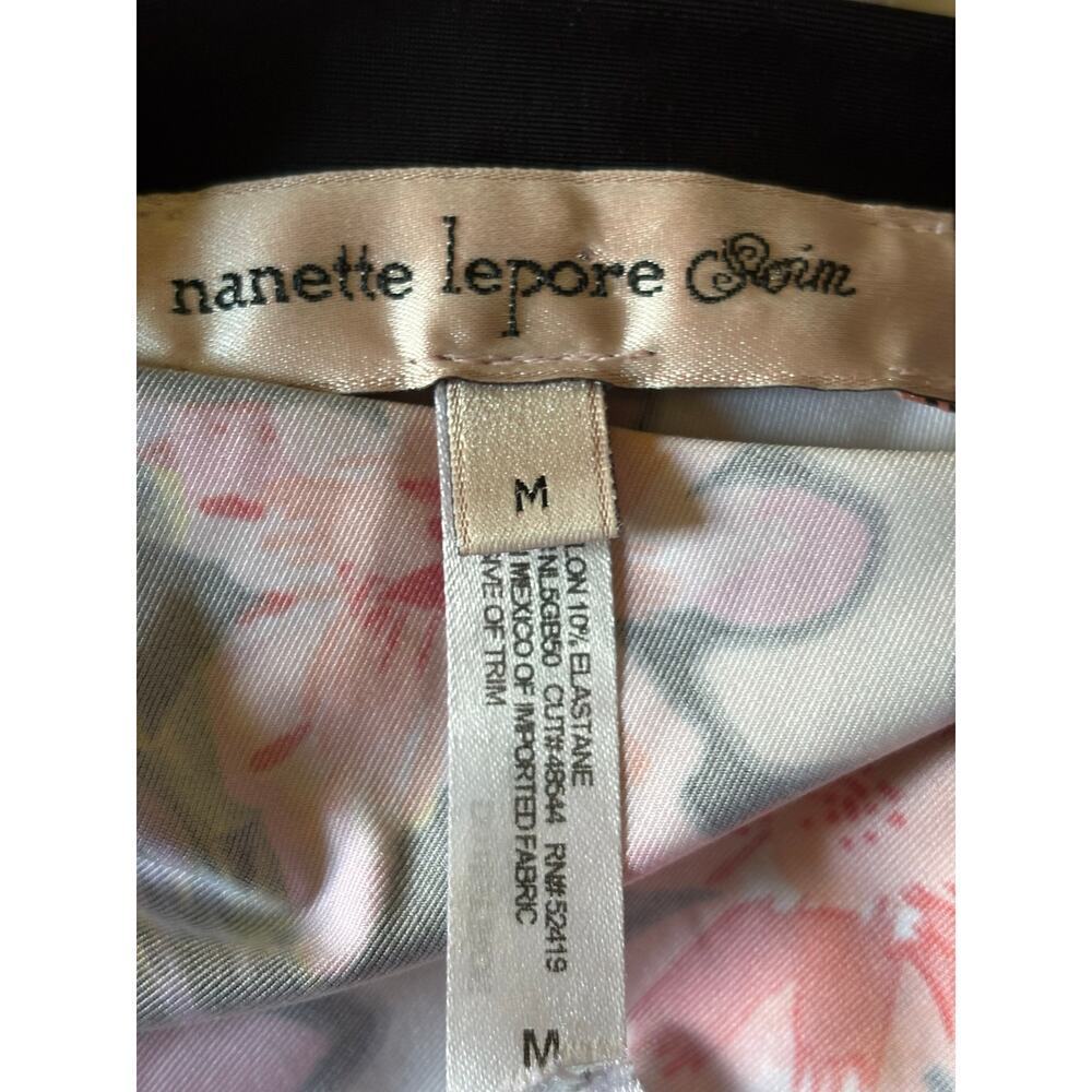 Nanette Lepore Swim coverup, black floral, medium, resort, vacation, beach‎ - Picture 5 of 10